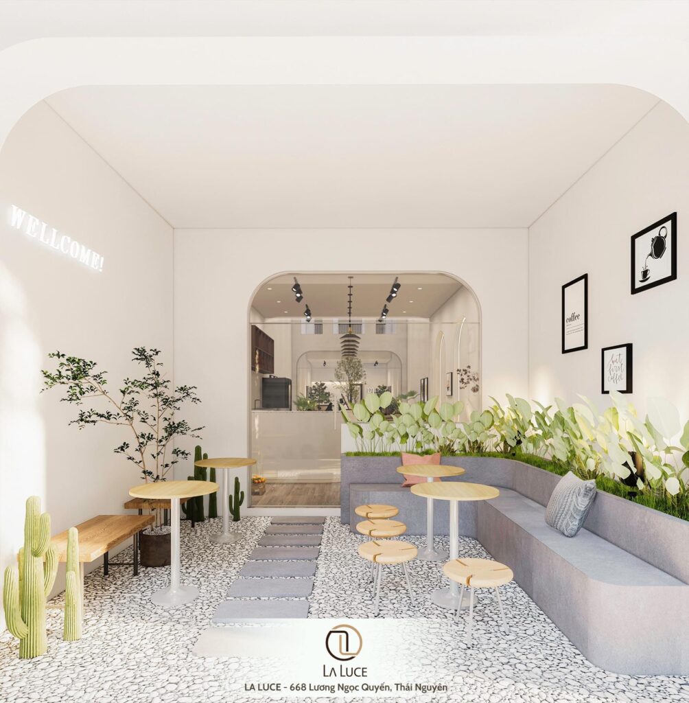 Đào tạo pha chế HM - hỗ trợ thi công, thiết kế decor setup quán cà phê Laluce - Thái Nguyên