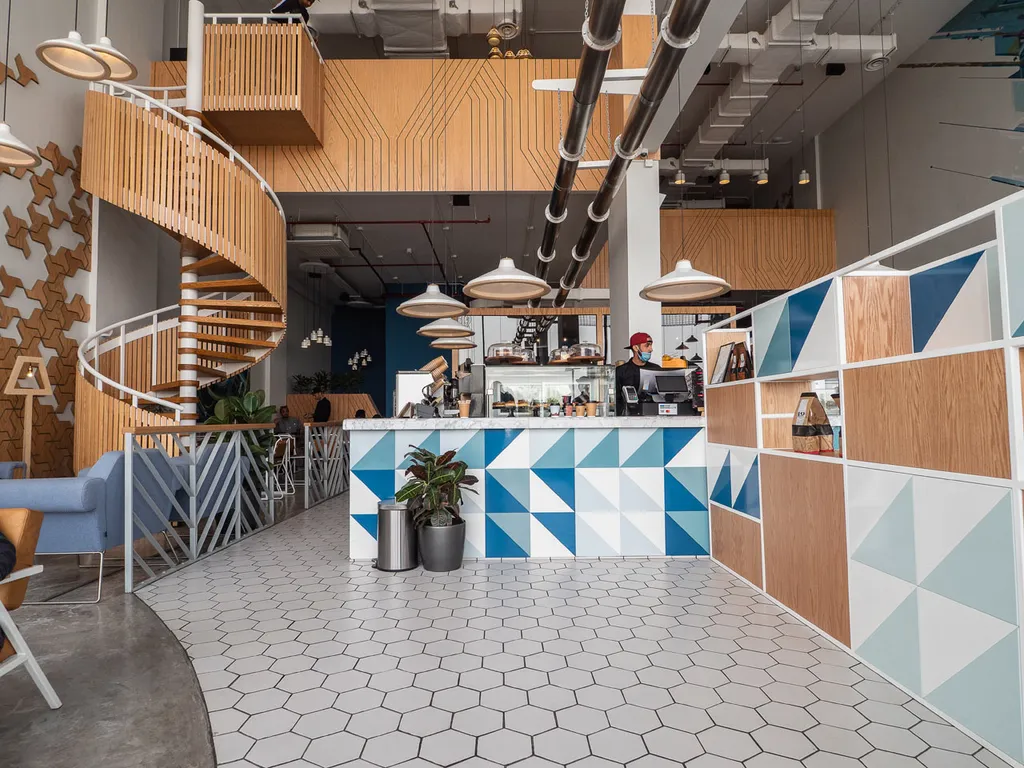 Thiết kế quán cafe theo phong cách hiện đại, trang trọng
