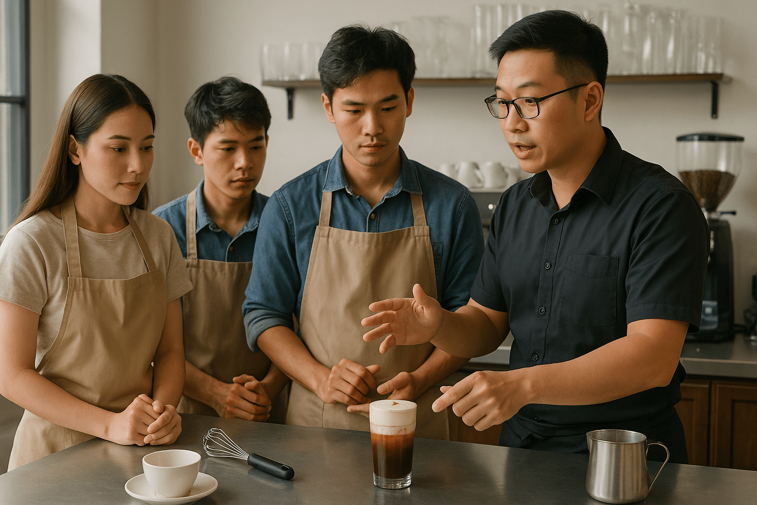 Khóa học pha chế cafe muối – Học để làm chủ kỹ thuật chuẩn vị