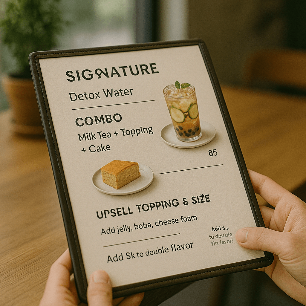 Mẹo sắp xếp menu để tăng khả năng gọi món