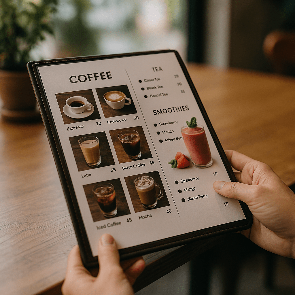 Tầm quan trọng của một menu đồ uống hấp dẫn