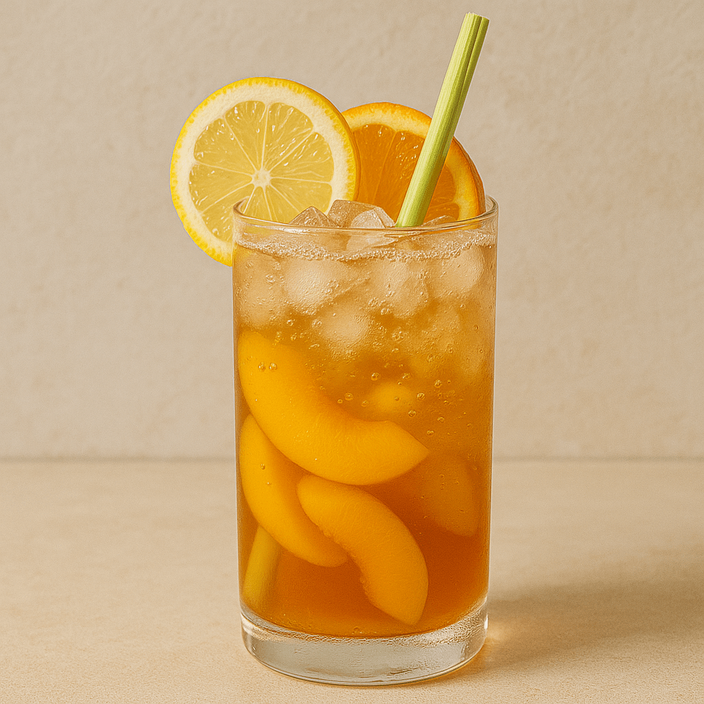 Trà đào cam sả – Detox mát lạnh
