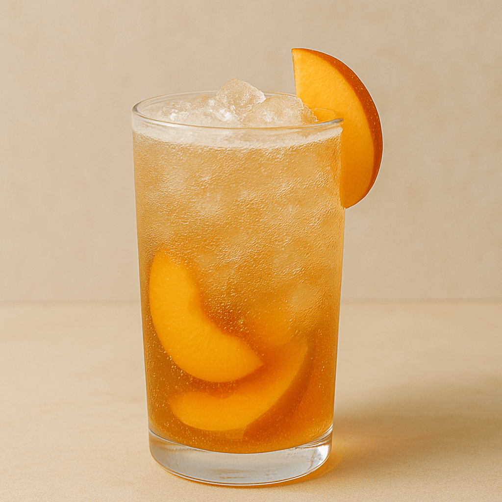 Trà đào soda – Sủi bọt mát lạnh