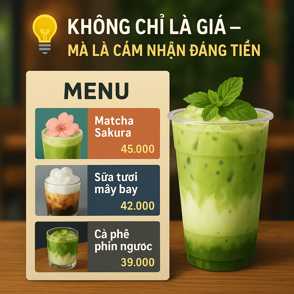 Giá hợp lý nhưng phải tạo cảm giác “đáng tiền”