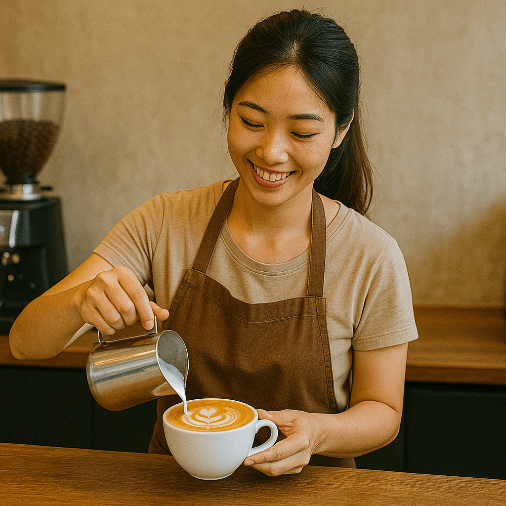 Sáng tạo và khả năng nghệ thuật trong nghề barista
