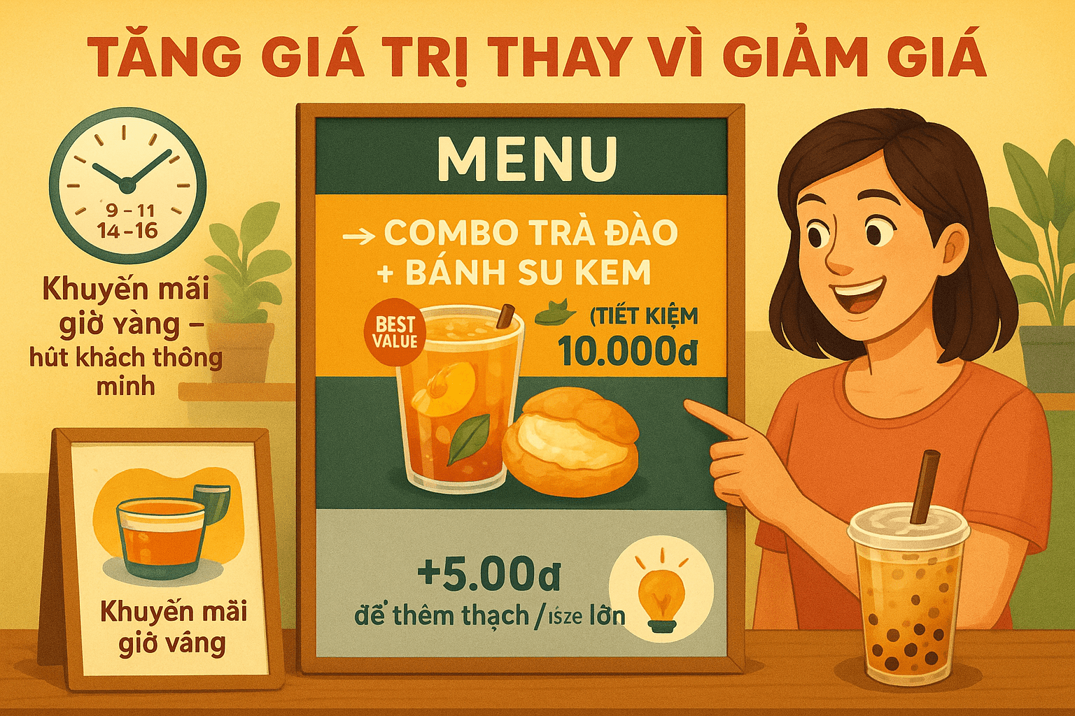Tạo combo giá trị thay vì giảm giá trực tiếp
